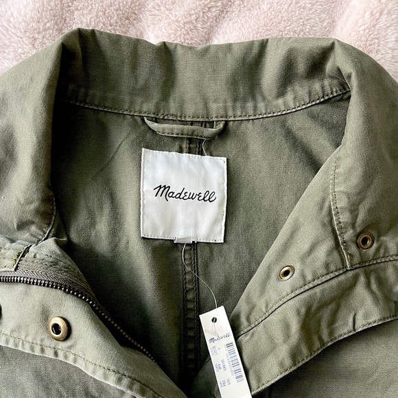 NWT Madewell Passage Utility Jacket Olive Green Size S - Picture 12 of 14